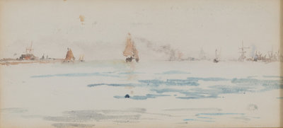 James McNeill Whistler, Zuiderzee 1884–85, aquarel op papier, 14 × 29,2 cm, particuliere collectie.