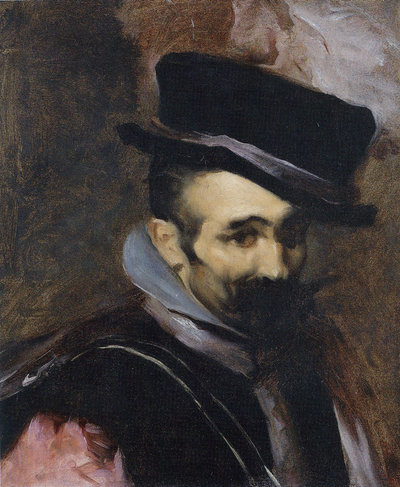 Fig. 6 John S. Sargent, The Buffoon Don Juan de Austria, after Velázquez, 1879. Oil on canvas, 52.1 × 41.9 cm. Private collection, Paris. 